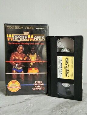Vintage 1985 WWF WrestleMania 1 VHS Tape - Original Coliseum Video - Rare